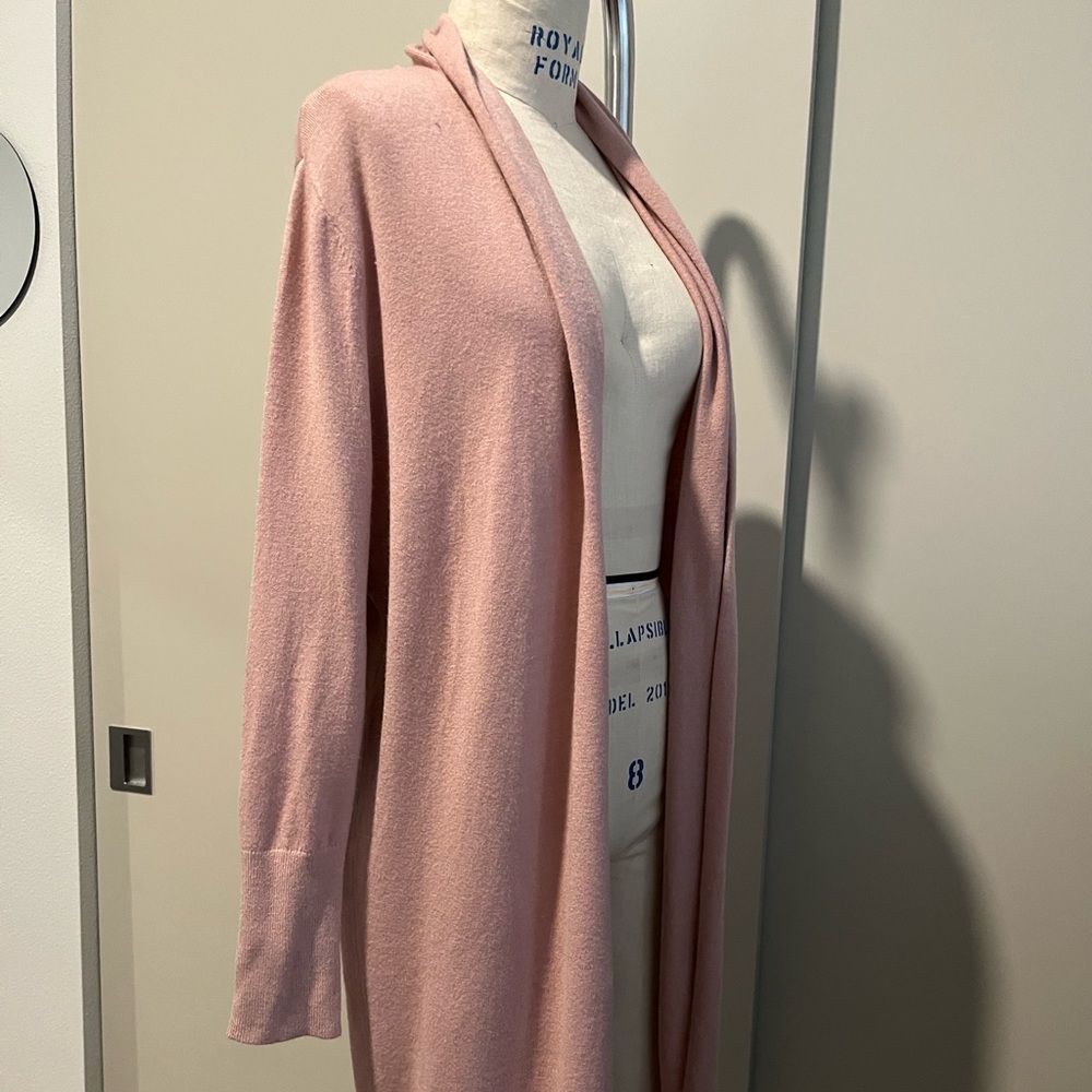 Leith long blush cardigan
